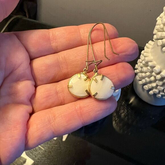 Mother of Pearl Drop Earrings - Picture 3 of 7